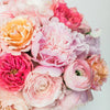 Pastel classic bouquet closeup